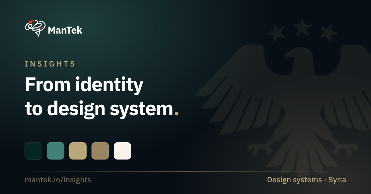 From identity to design system, ManTek Insights